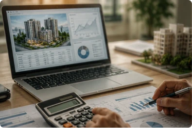 Proyección de ventas y escenarios comerciales para desarrollos inmobiliarios